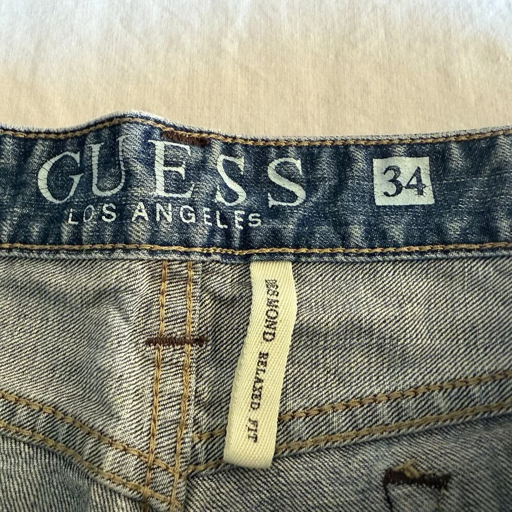 Guess Desmond Relaxed Fit Jeans Size 34 x 32